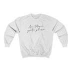 Ave Maria Catholic Sweatshirt Grey White Pink - S / White - Sweatshirt