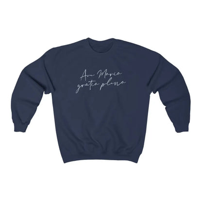 Ave Maria Catholic Sweatshirt Maroon Navy - S / Navy - Sweatshirt