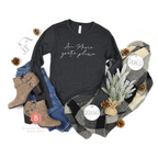 Ave Maria Catholic t-shirt Unisex Jersey Long Sleeve Tee Gray