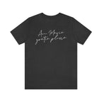 Ave Maria Catholic Women’s tee grey t-shirt - Dark Grey Heather / L - T-Shirt