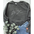 Ave Maria Unisex Premium Sweatshirt Embroidered - Sweatshirt