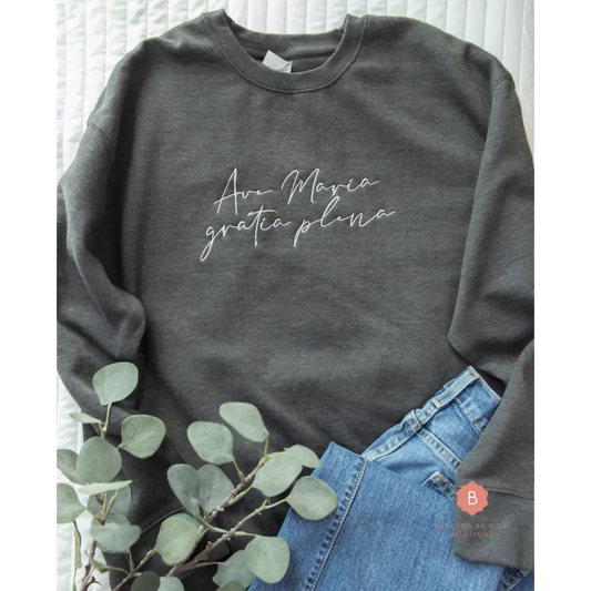 Ave Maria Unisex Premium Sweatshirt - RTS - Sweatshirt