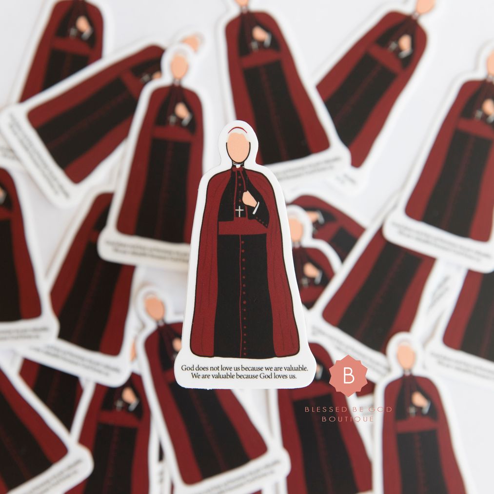 Bishop Fulton Sheen Catholic Vinyl Sticker - Decorative Stickers