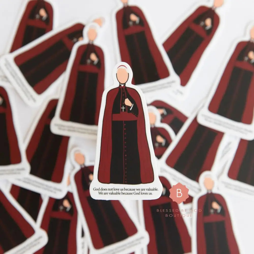 Bishop Fulton Sheen Catholic Vinyl Sticker - Decorative Stickers