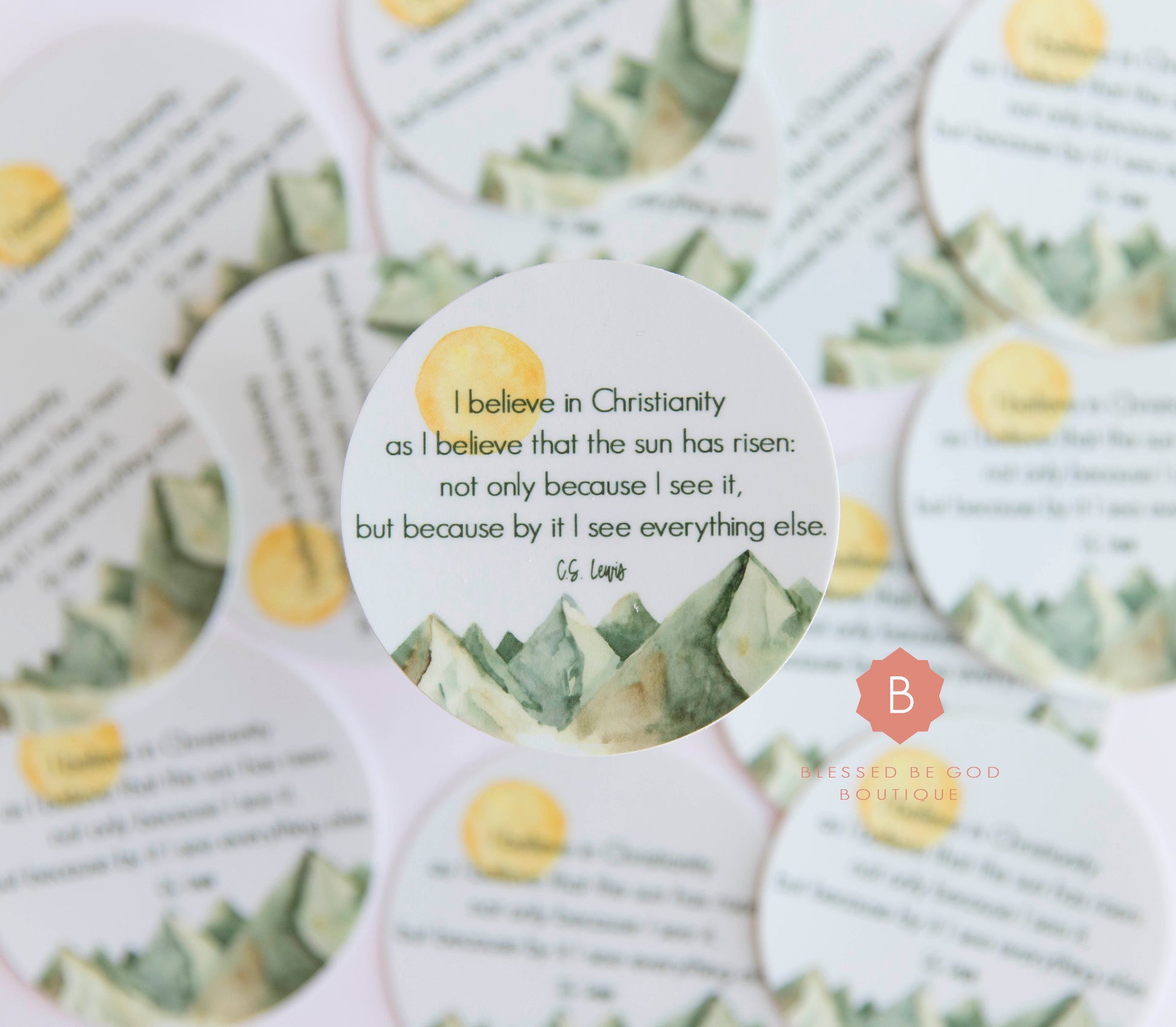 C.S. Lewis Sticker Catholic Vinyl Sticker - sticker