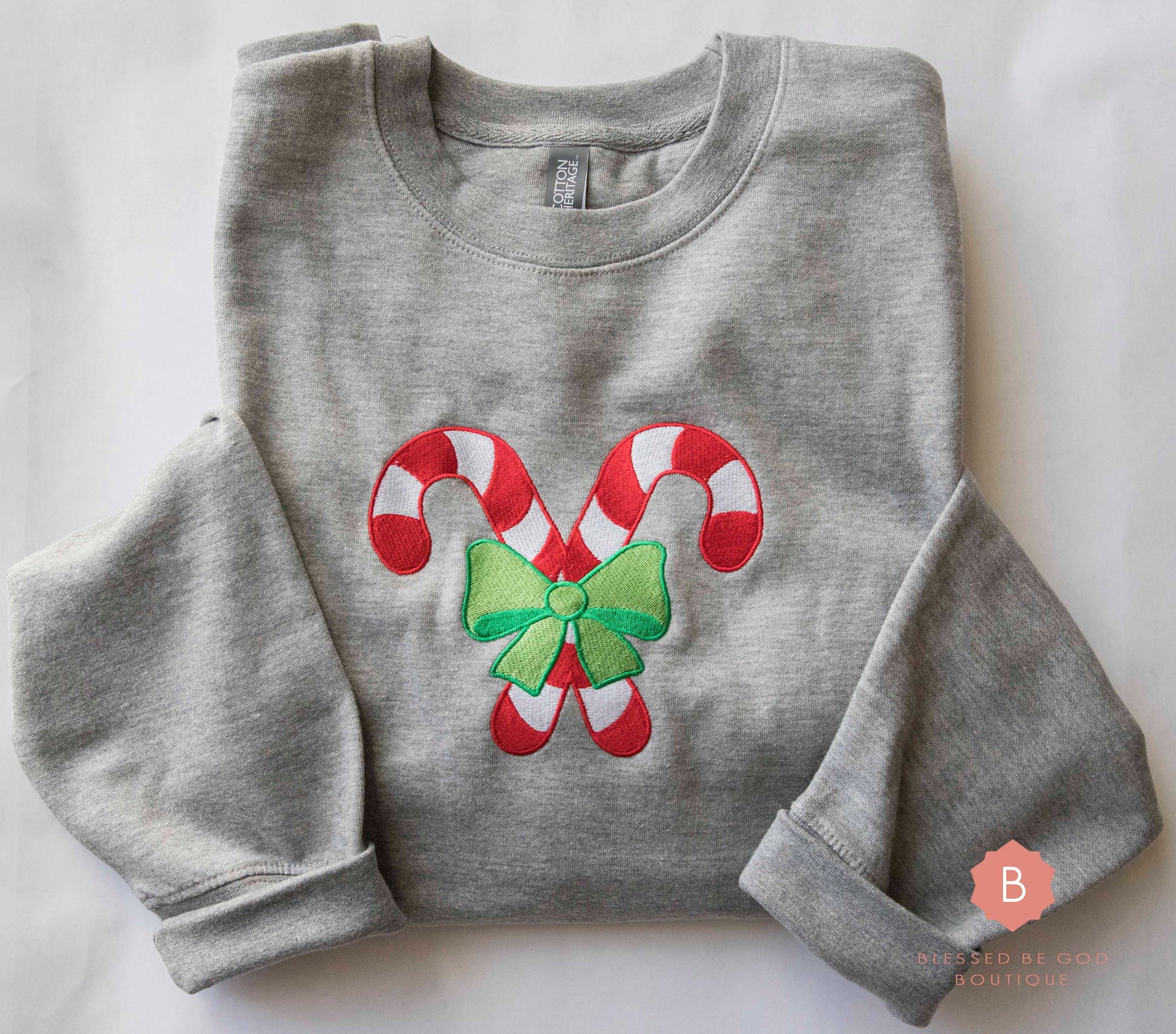 Candy Canes Unisex Premium Sweatshirt - Sweatshirt