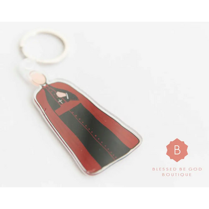 Catholic Acrylic Keychain Fulton Sheen - Keychains