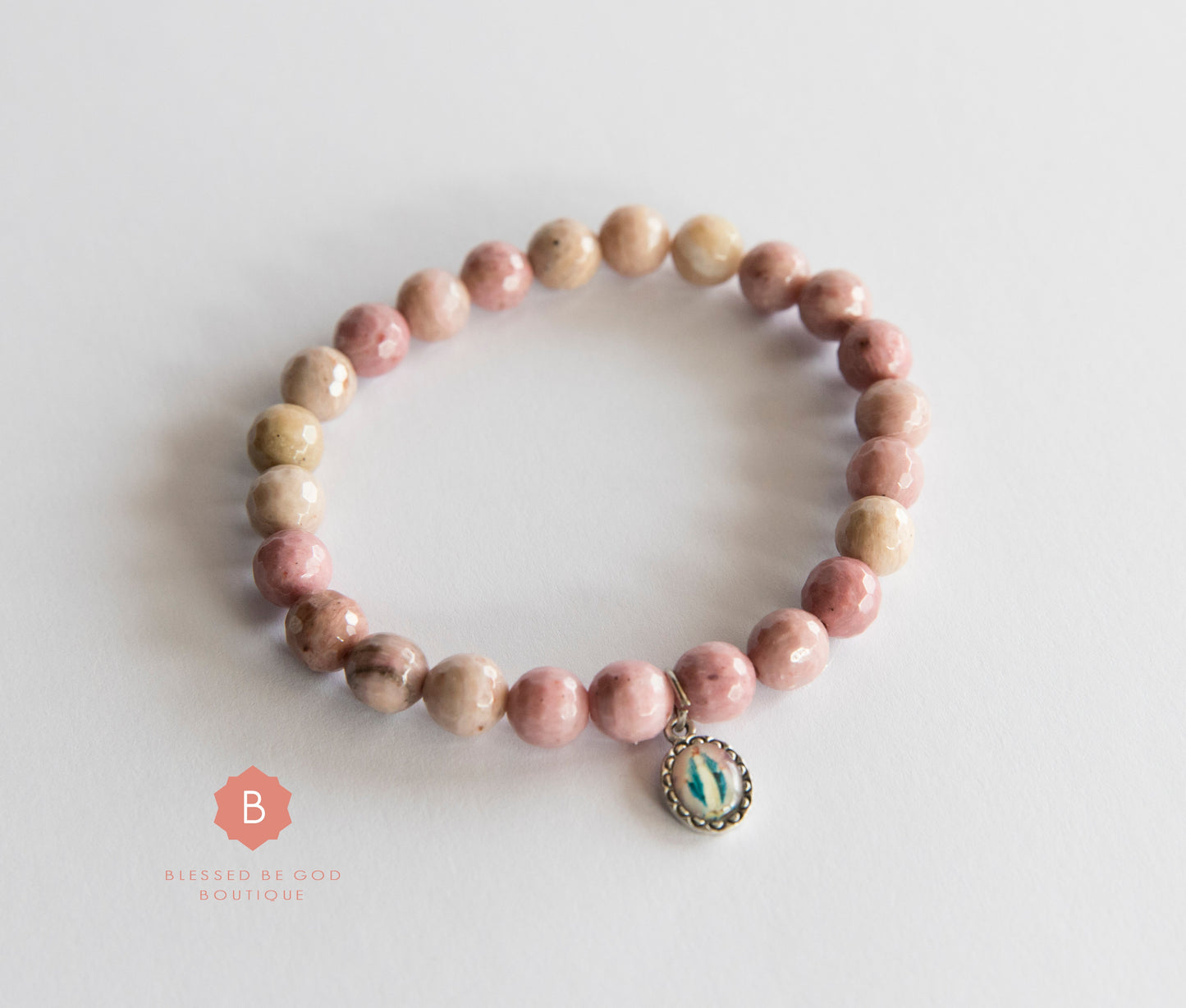 Catholic bracelet Miraculous Medal pink - bracelet