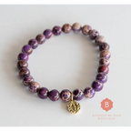 Catholic bracelet Miraculous Medal purple - bracelet