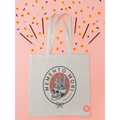 Catholic Canvas Tote Memento Mori - 15’’ x 16’’ / Natural - Bags