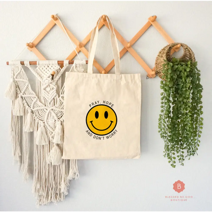 Catholic Canvas Tote Padre Pio - Natural / 15’’ x 16’’ - Bags