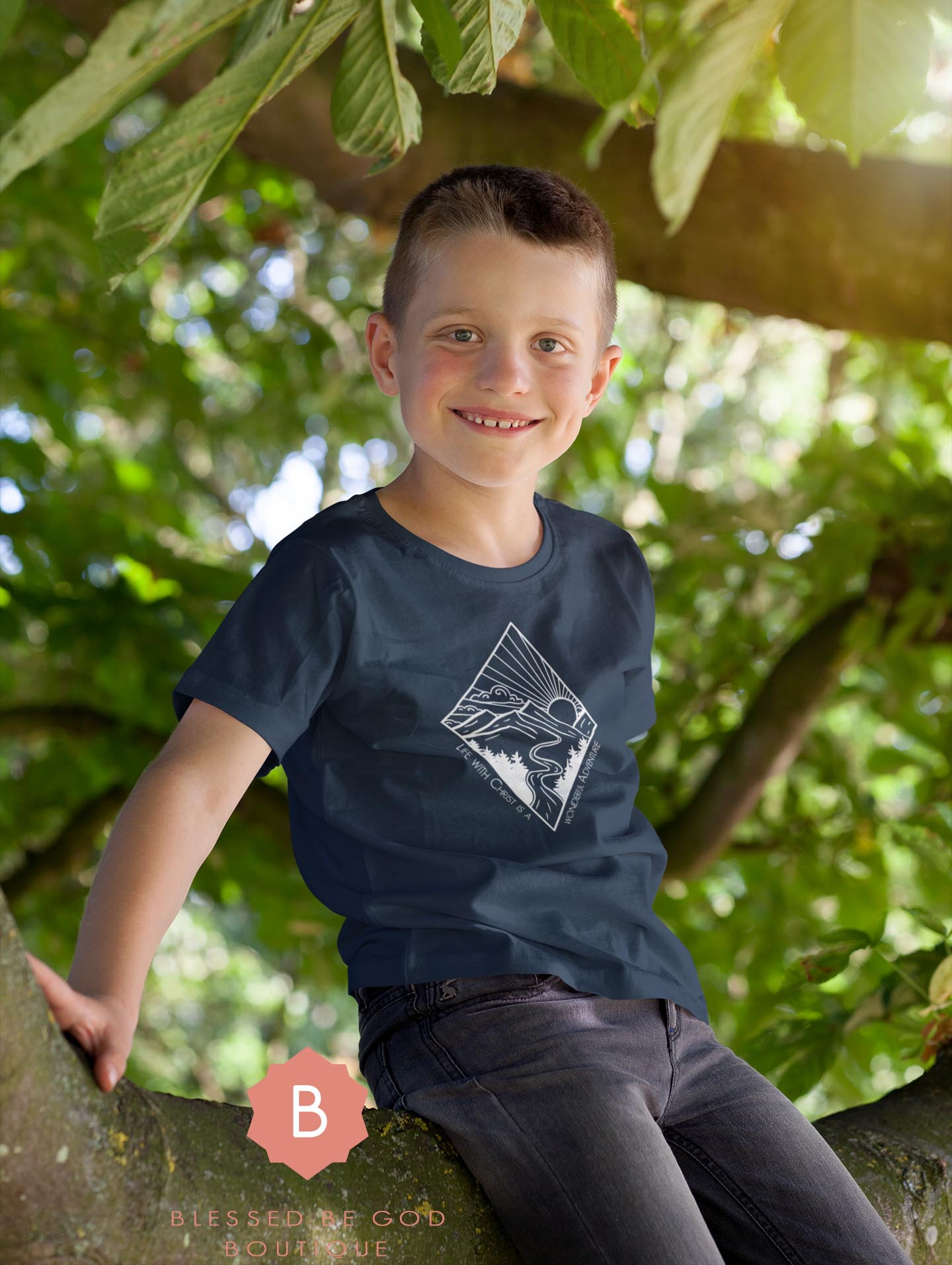 Catholic Children’s shirt Life with Christ is an Adventure - T-Shirt