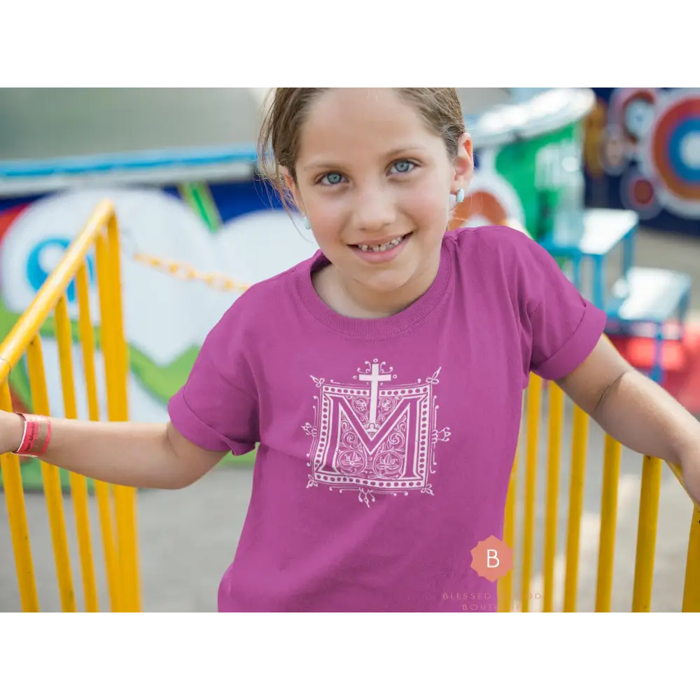 Catholic Children’s shirt Marian Auspice - T-Shirt