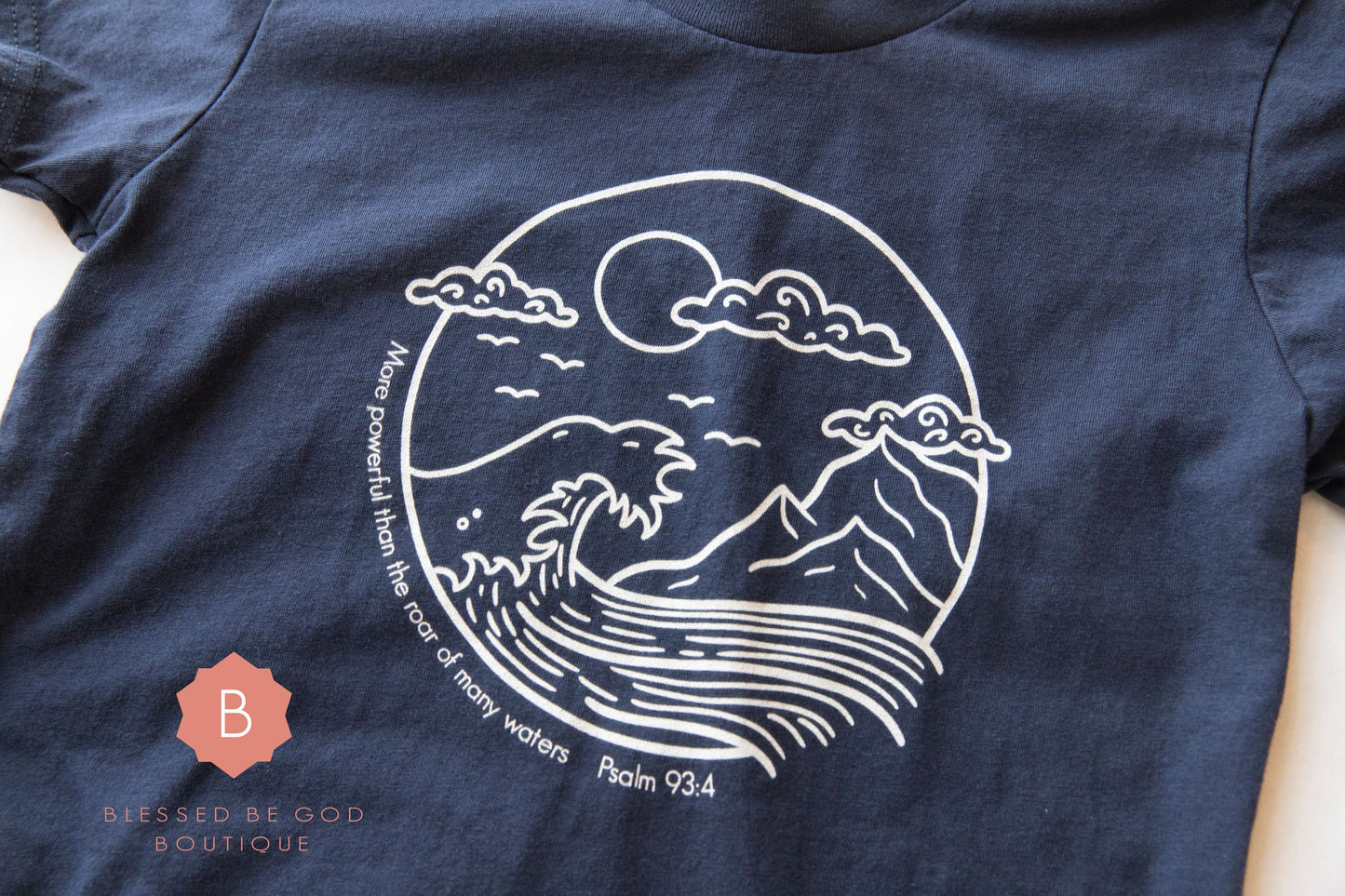 Catholic Children’s shirt More Powerful than the Roar of Many Waters - T-Shirt