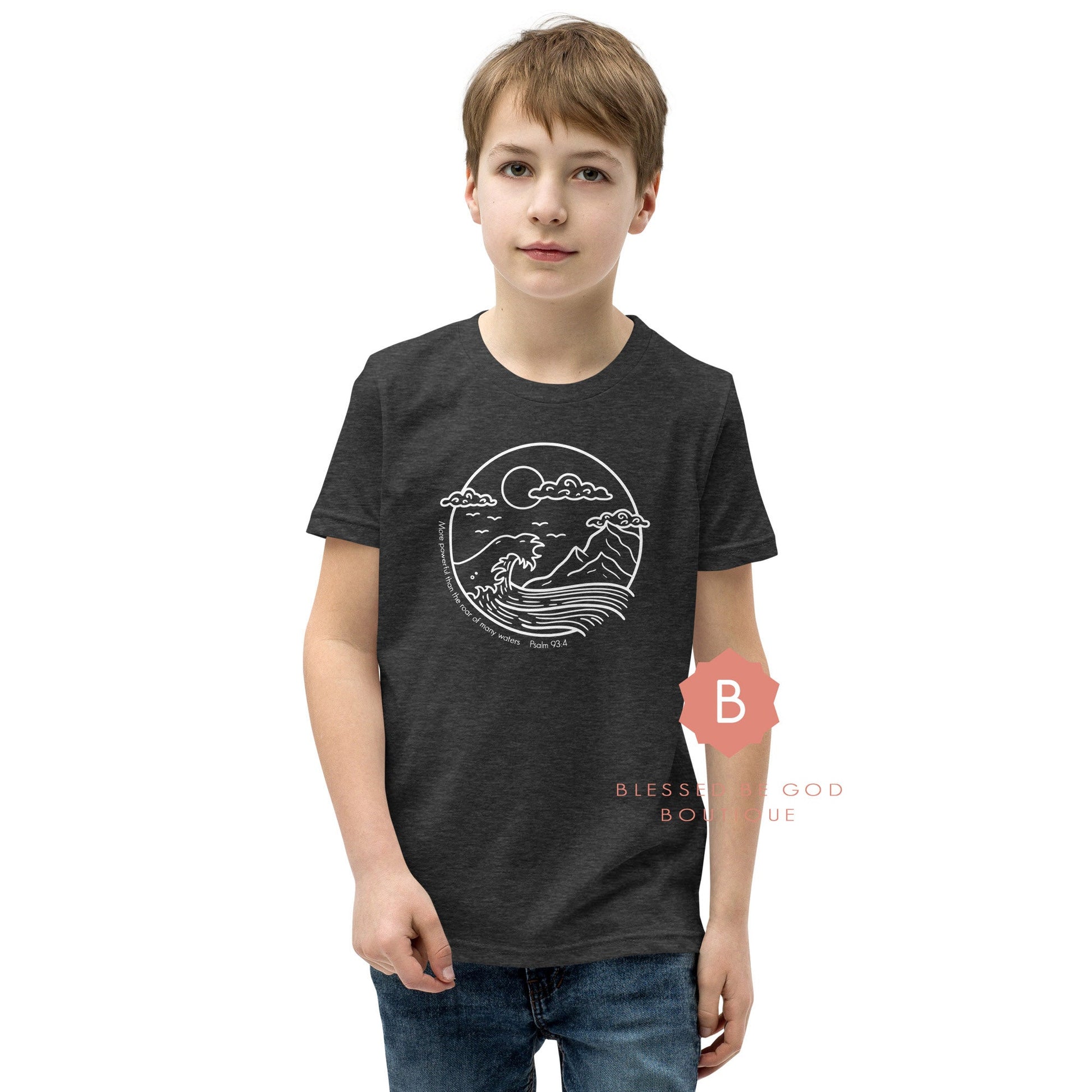 Catholic Children’s shirt More Powerful than the Roar of Many Waters - T-Shirt