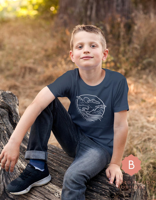 Catholic Children’s shirt More Powerful than the Roar of Many Waters - T-Shirt