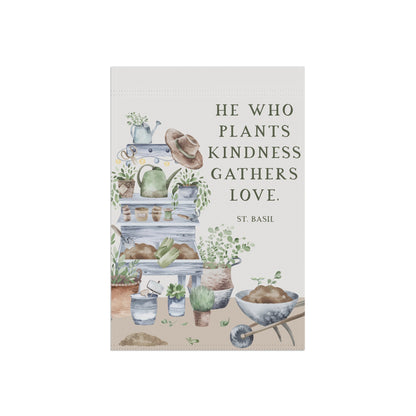 Catholic Garden Flag St. Basil - 12’’ × 18’’ - Home Decor