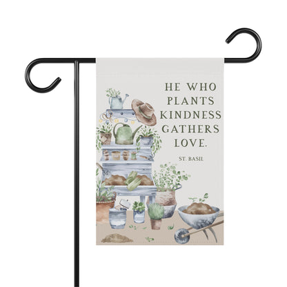 Catholic Garden Flag St. Basil - 12’’ × 18’’ - Home Decor