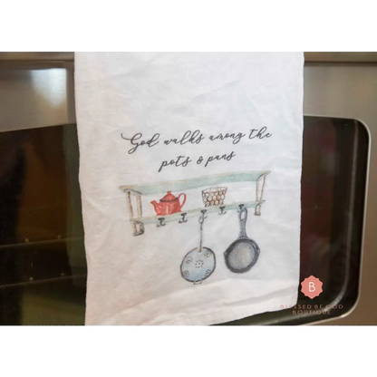 Catholic Kitchen Towel St. Teresa quote - White / 28’’ × 28’’ - Home Decor