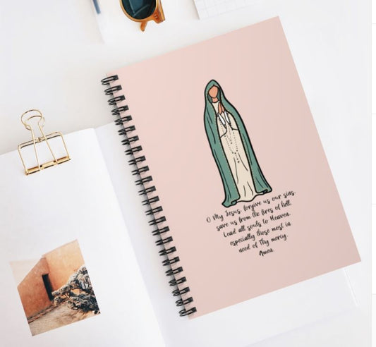 Catholic Our Lady of Fatima Notebook Prayer Journal Diary - One Size - Paper products
