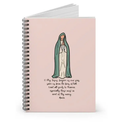 Catholic Our Lady of Fatima Notebook Prayer Journal Diary - One Size - Paper products
