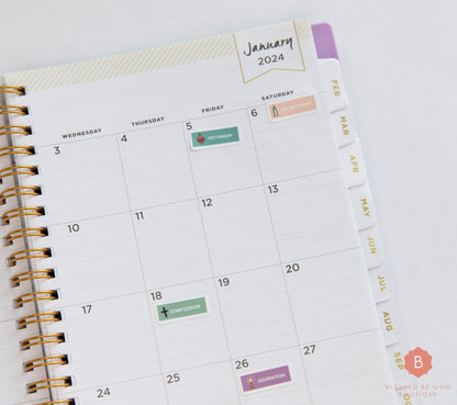 Catholic Planner stickers First Friday First Saturday - sticker