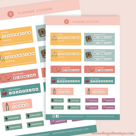 Catholic Planner stickers - sticker