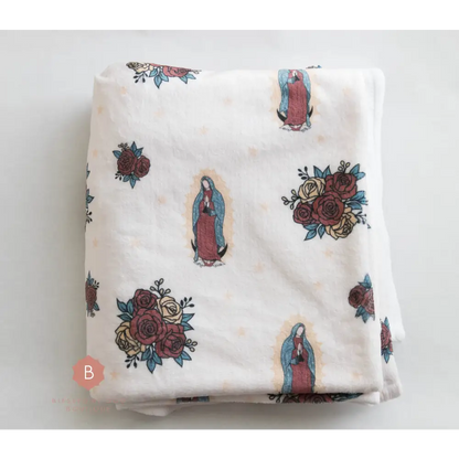 Catholic Plush Blanket Our Lady of Guadalupe 30’’x40’’ - RTS - blanket