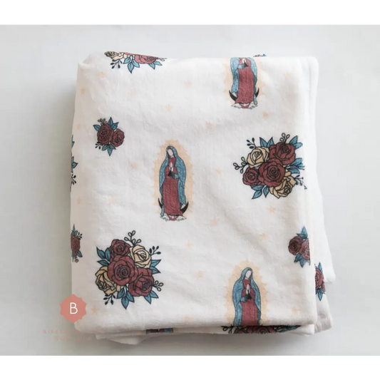 Catholic Plush Blanket Our Lady of Guadalupe 30’’x40’’ - RTS - blanket