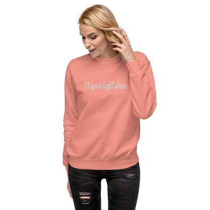 Catholic Premium Sweatshirt Let Your Light Shine - S - Sweatshirt