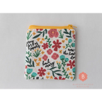 Catholic rosary pouch Hail Mary yellow - rosary pouch