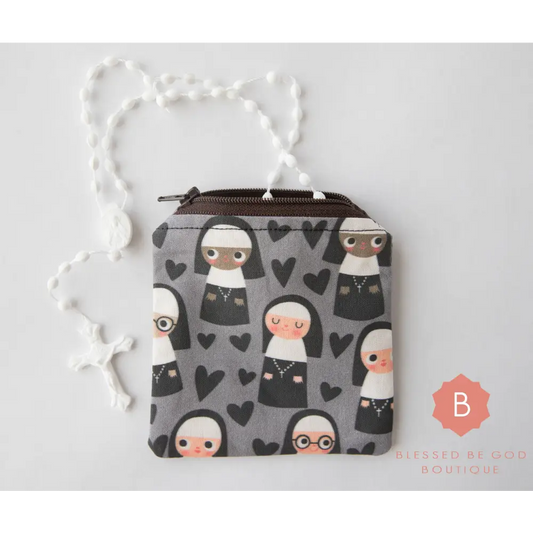 Catholic Rosary Pouch Nuns - rosary pouch