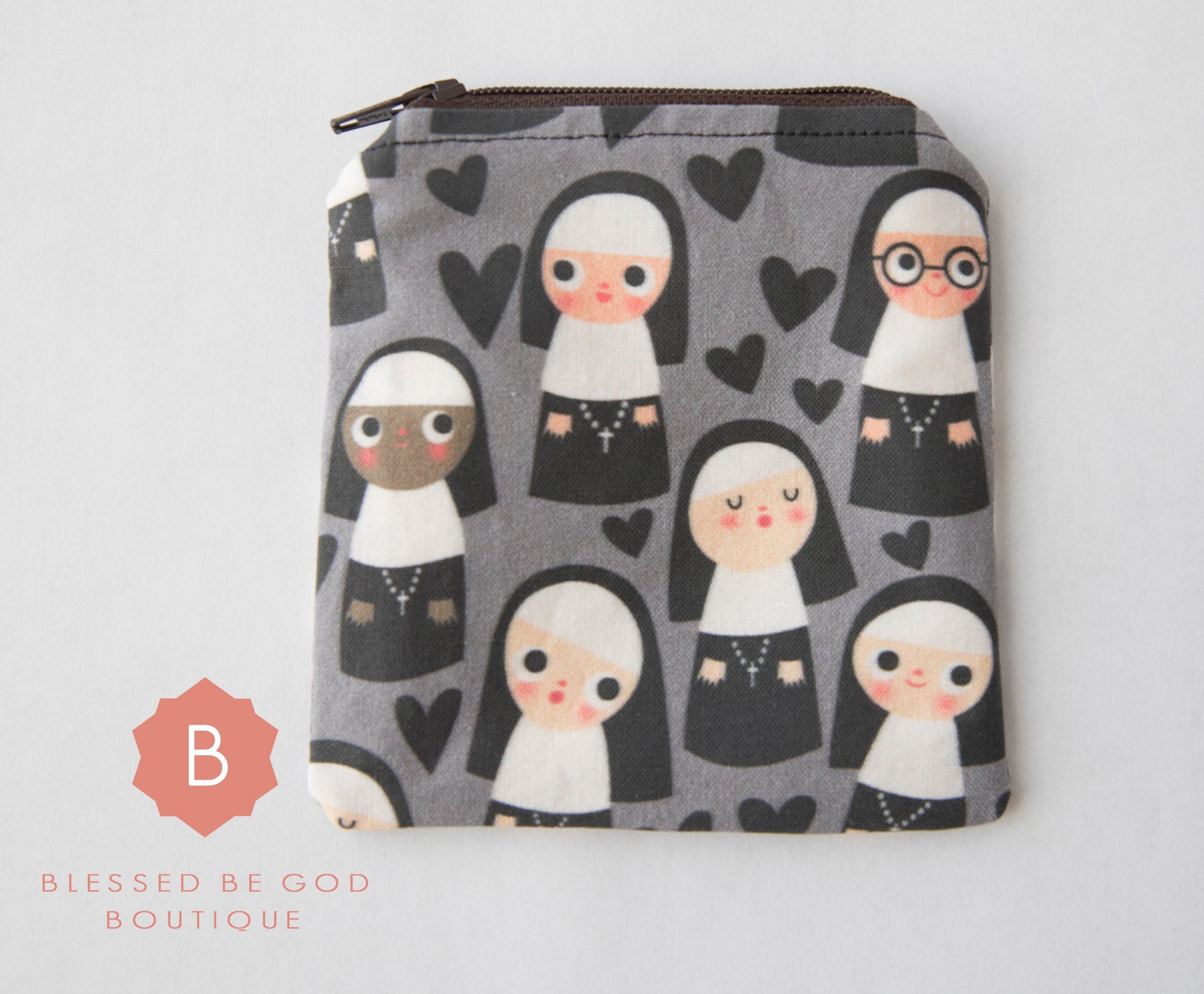 Catholic Rosary Pouch Nuns - rosary pouch