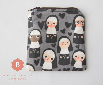 Catholic Rosary Pouch Nuns - rosary pouch