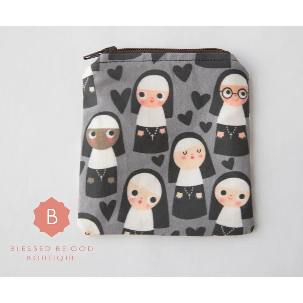 Catholic Rosary Pouch Nuns - rosary pouch