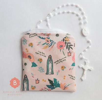 Catholic Rosary Pouch Our Lady of Fatima - rosary pouch
