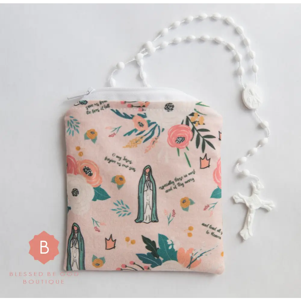 Catholic Rosary Pouch Our Lady of Fatima - rosary pouch
