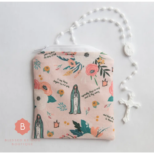 Catholic Rosary Pouch Our Lady of Fatima - rosary pouch