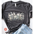 Catholic shirt Christian wildflowers