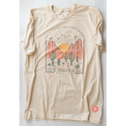 Catholic Women's tee, Western Retro Psalm 118 RTS