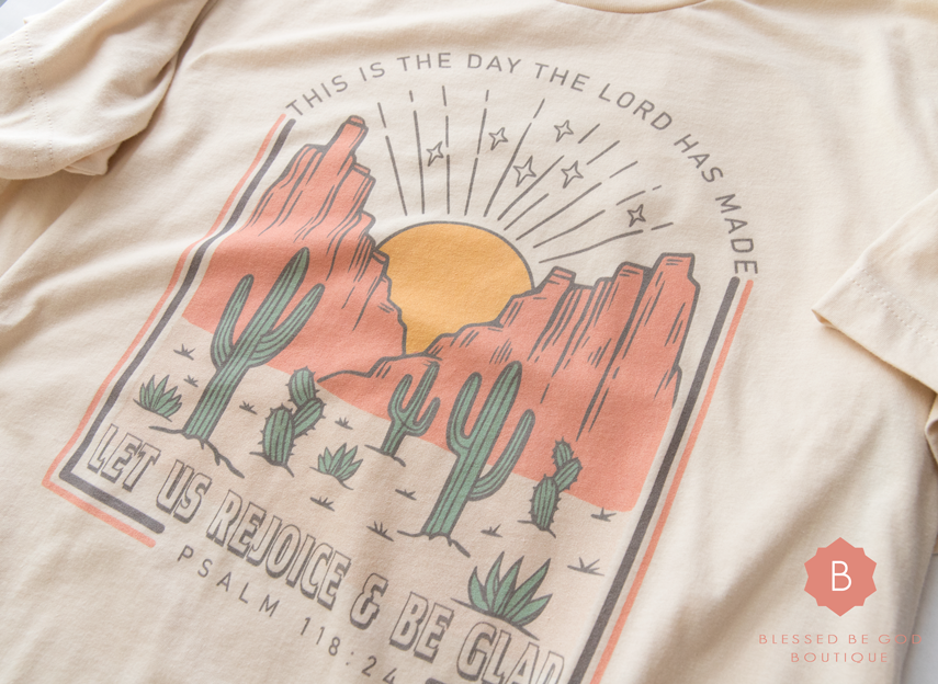 Catholic Women’s tee Western Retro Psalm 118 - Shirts & Tops