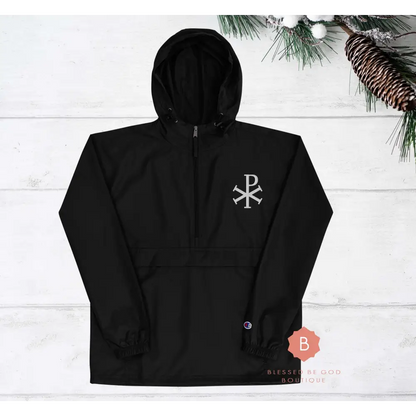 Chi Rho Catholic Embroidered Champion Jacket