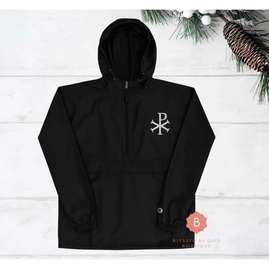 Chi Rho Catholic Embroidered Champion Jacket