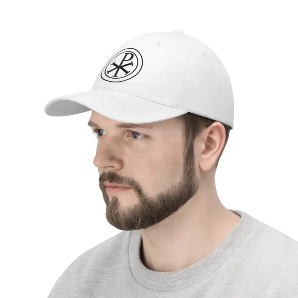Chi Rho Catholic Hat Unisex White - White / One size - Hats
