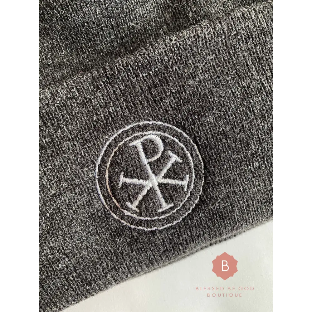 Chi Rho Catholic Knit Beanie Unisex - beanie