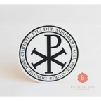 Chi-Rho Jesus Prayer Catholic Sticker - Decorative Stickers