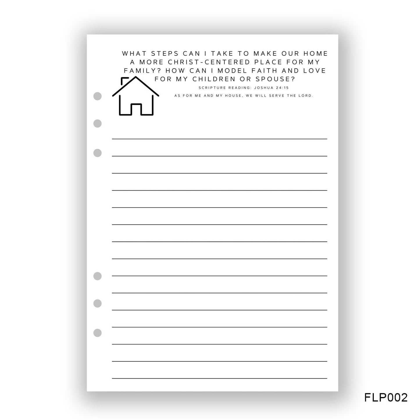 Christ-Centered Home Journaling Page - Paper products
