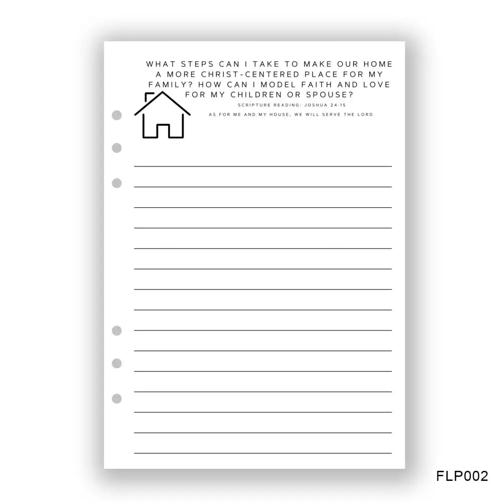 Christ-Centered Home Journaling Page - Paper products