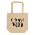 Christ is King Catholic Tote Christian tote Christian purse Faith Religious bag women’s gift overnight bag Eco Tote Bag