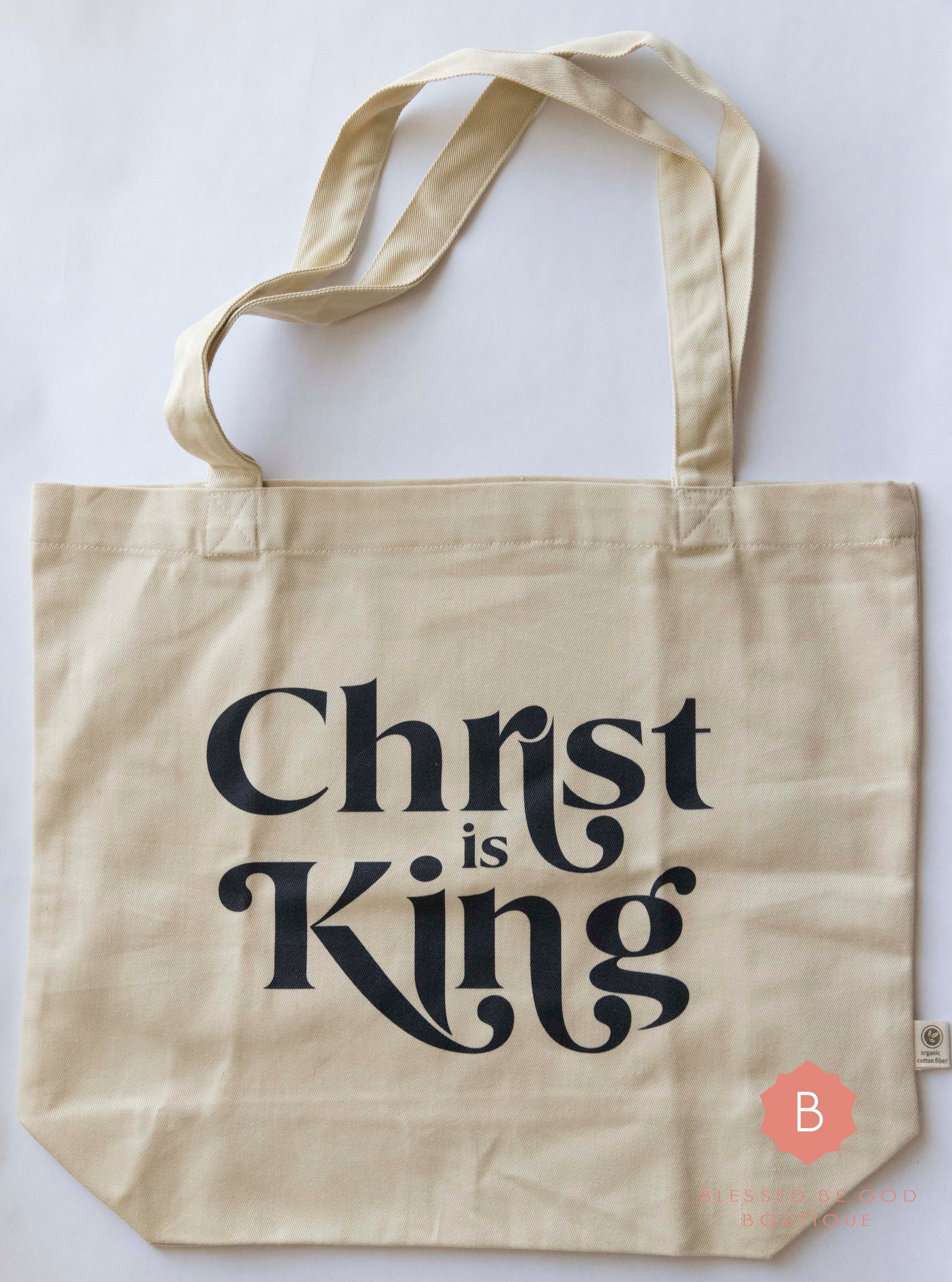 Christ is King Catholic Tote - RTS - tote